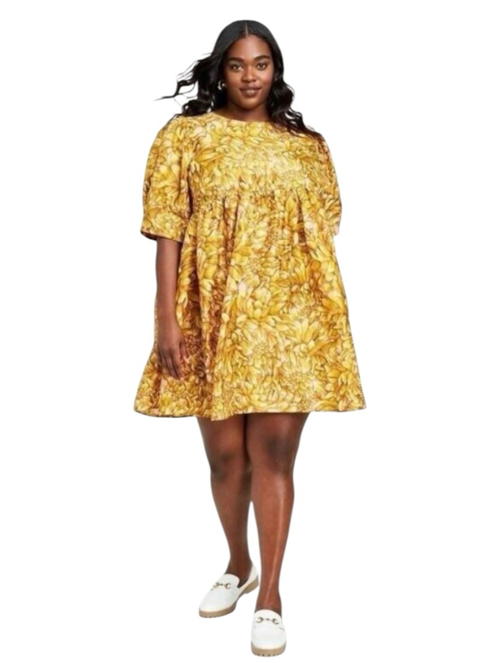Kika Vargas x Target Sz 2X Womens Mum Floral Puff Sleeve Dress